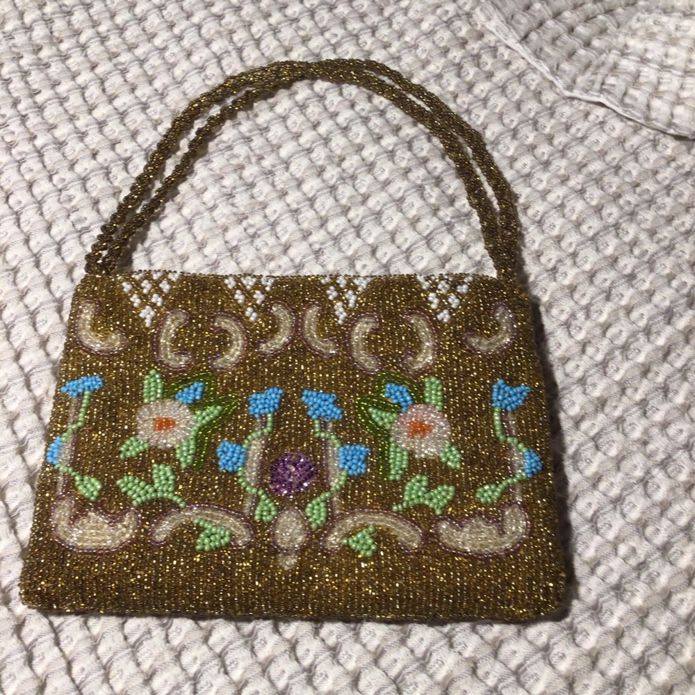 Vintage Glass Beaded Bag JT